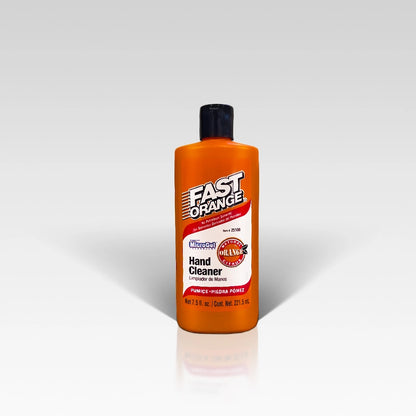 FAST ORANGE Hand Cleaner Pumice Lotion - 7.5 oz bottle for tough dirt removal