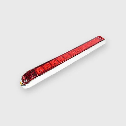 Fortpro 17-6/8" Red LED Light Bar with Red Lens and Chrome Bezel (F235247)