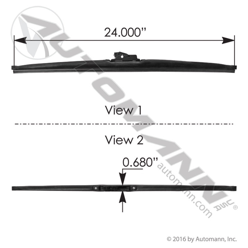 HLK8524, Wiper Blade Winter 24in, Alternative to (37-245, 30-24)