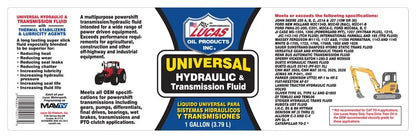 Lucas Oil 10017 Universal Hydraulic Fluid - 1 Gallon