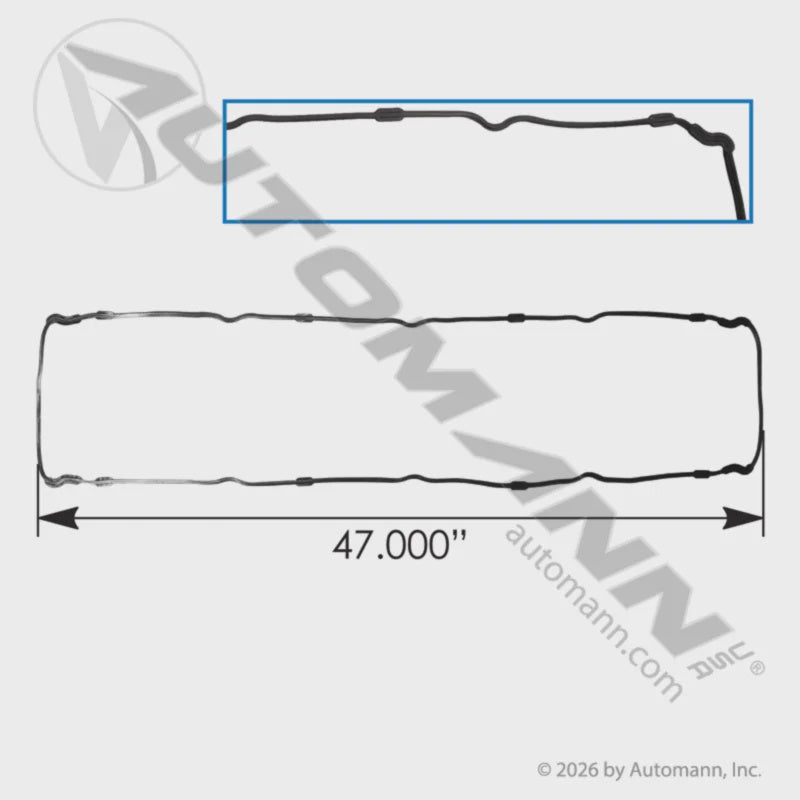M23719 - Oil Pan Gasket Detroit Diesel Series 60
