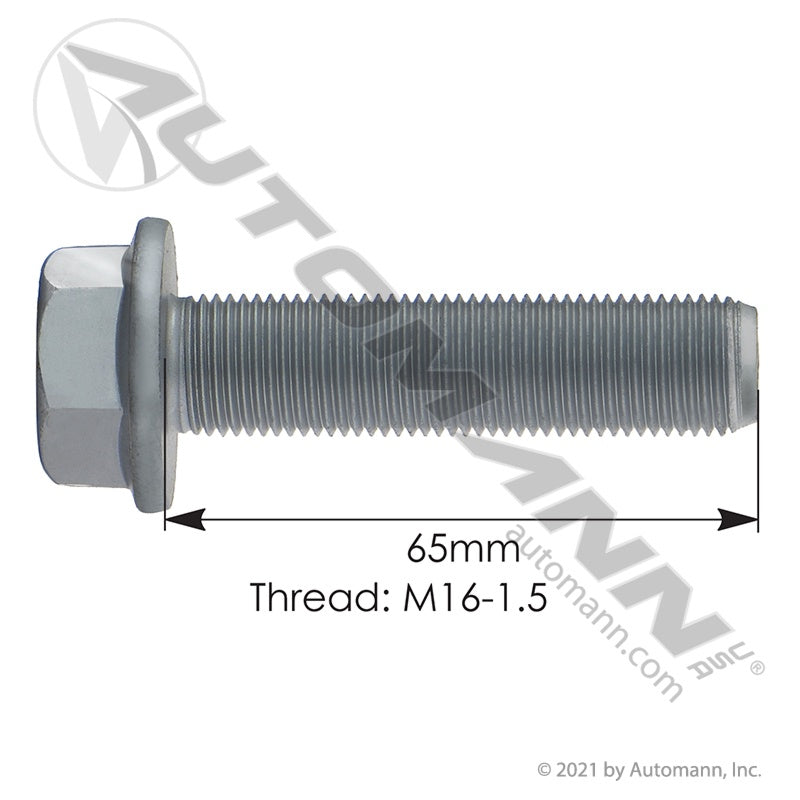 MFB1665GR10.9, Flanged Bolt Metric, Alternative to (2313509065, 2313934065)
