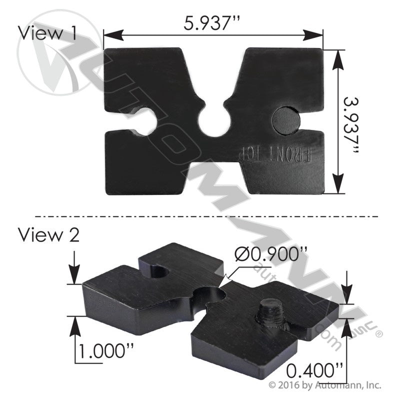 MK161050 - Spacer Block w/Dowel Kenworth