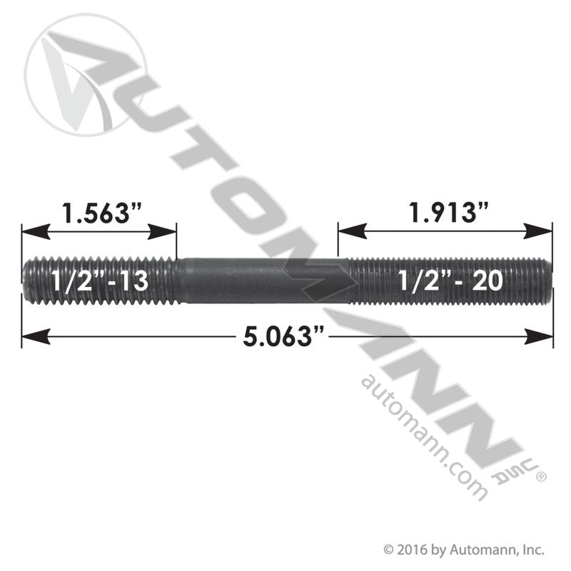 MPB75173 - Air Spring Stud Peterbilt