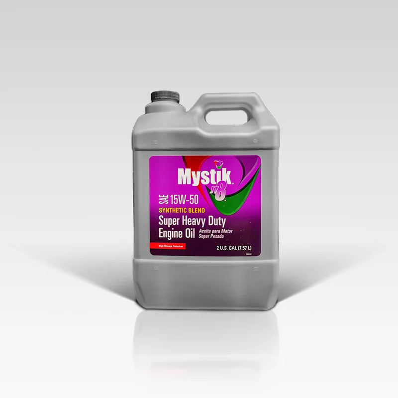 Mystik JT-8 15W-50 Heavy Duty Engine Oil - 2 Gallon Jug | STX Supply
