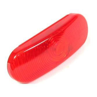 6" Red Oval Tail/Stop/Turn Incandescent Light With Red Lens - Sealed