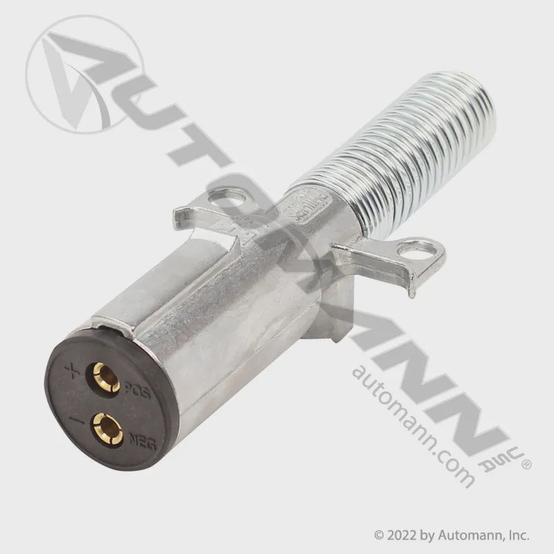 PHI15-338 - Plug Vertical Dual Pole w/Guard 4GA